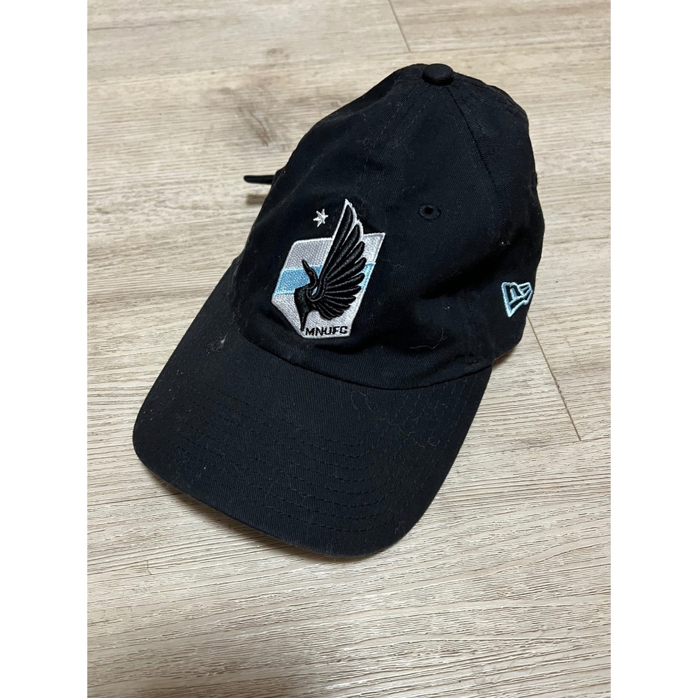 New‎ Era Minnesota United FC Hat Mens Black MLS MNUFC Soccer Strapback Cap OSFM